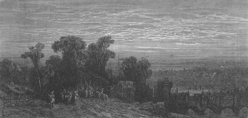 London, i middelalderen av Gustave after Dore