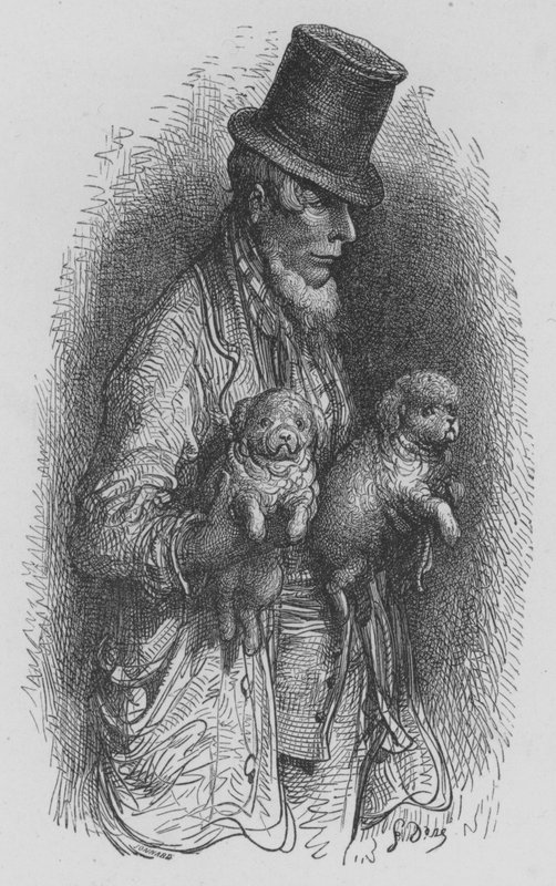 Hundehandler av Gustave after Dore