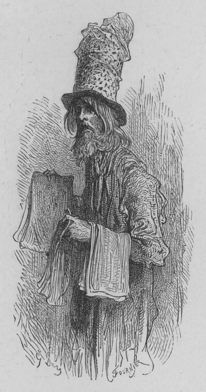Papirhandler for å fange fluer av Gustave after Dore