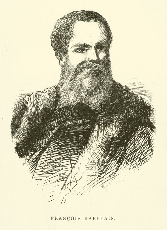 Portrett av Francois Rabelais av Gustave after Dore