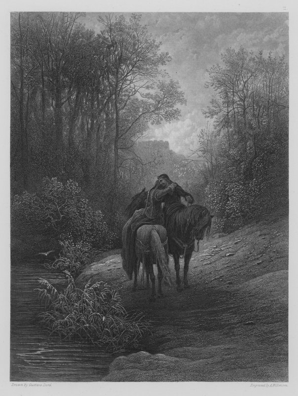 Avskjeden av Gustave after Dore