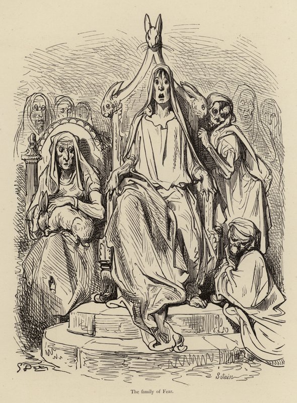 Fryktens familie av Gustave after Dore