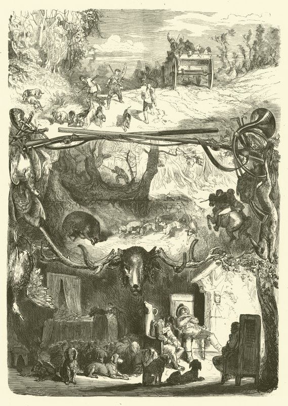 Livet til en jeger av Gustave after Dore