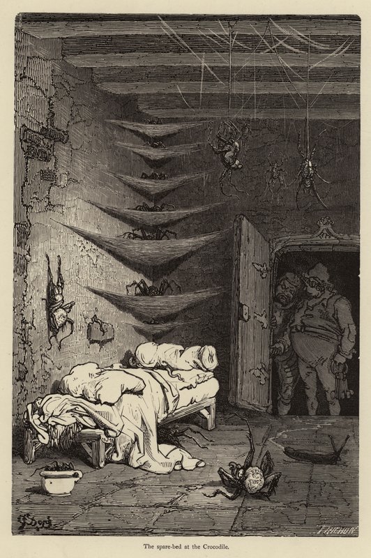 Reservesengen på Krokodillen av Gustave after Dore