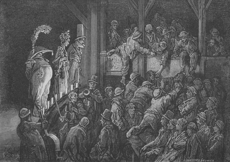 Populært teater av Gustave after Dore