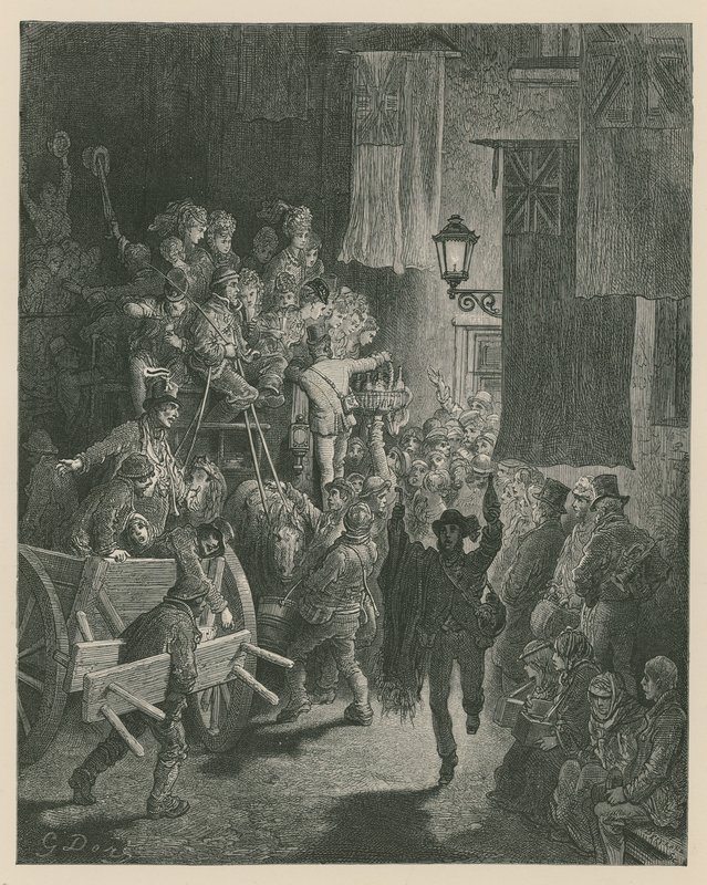 Derby Day - hjemreise av Gustave Dore