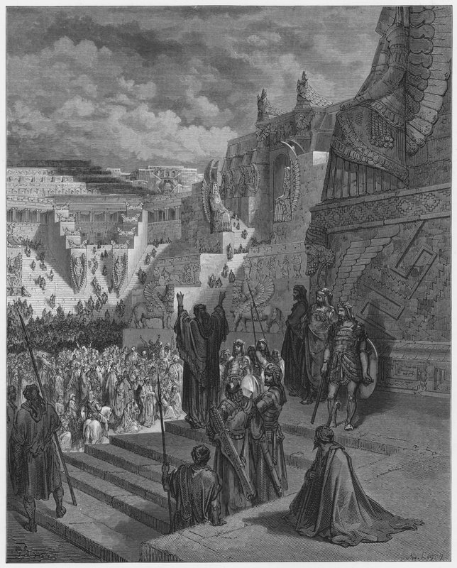 Gustave Dore Bibelen: Artaxerxes gir frihet til jødene av Gustave Dore