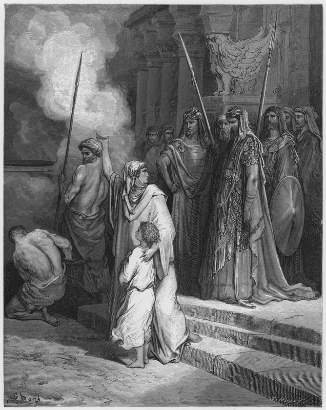 Gustave Dore Bibelen: Motet til en mor av Gustave Dore