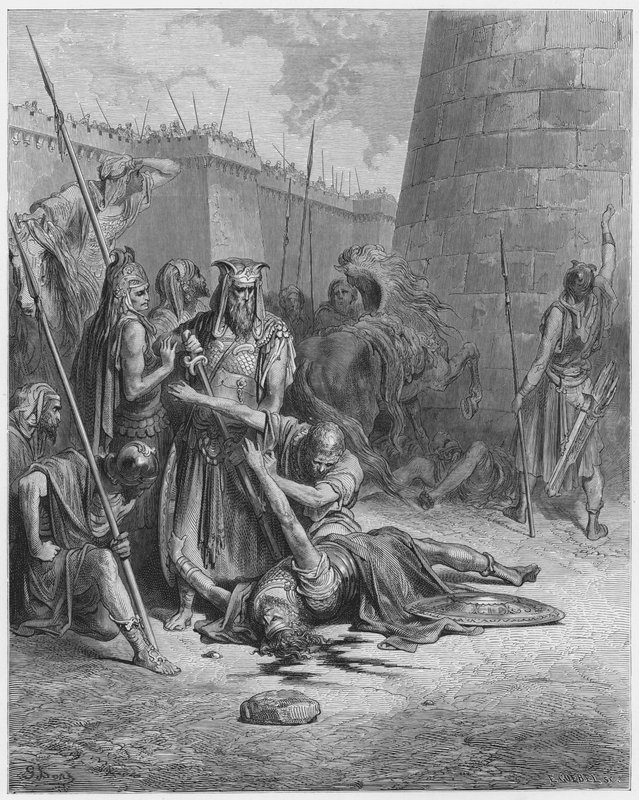 Gustave Dore Bibelen: Abimeleks død av Gustave Dore