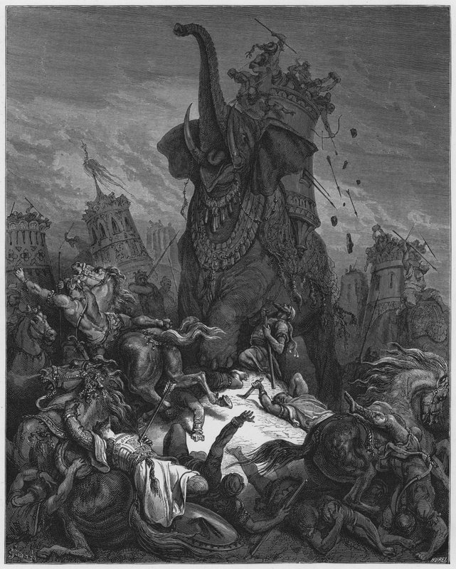 Gustave Dore Bibelen: Eleasars død av Gustave Dore