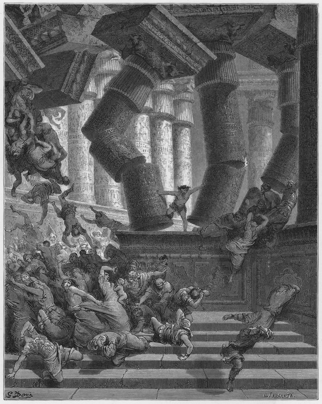 Gustave Dore Bibelen: Samsons død av Gustave Dore