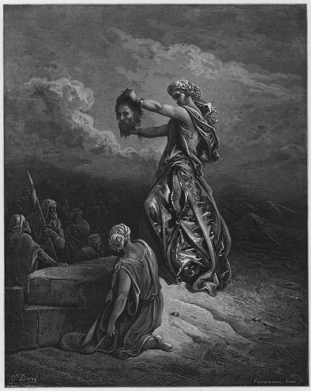 Gustave Dore Bibelen: Judith viser hodet til Holofernes av Gustave Dore