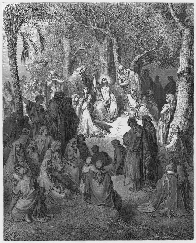 Gustave Dore Bibelen: Bergprekenen av Gustave Dore