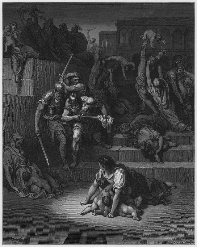 Gustave Dore Bibelen: Massakren av de uskyldige av Gustave Dore