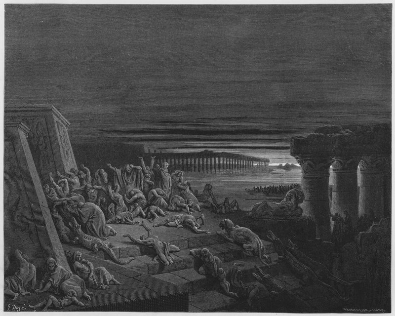 Gustave Dore Bibelen: Mørkets plage av Gustave Dore