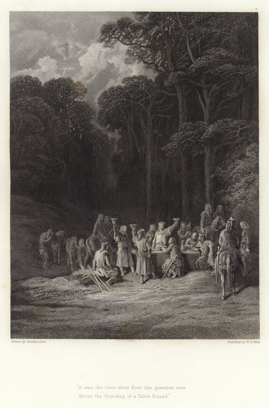 Illustrasjon for Vivien av Alfred Tennyson av Gustave Dore