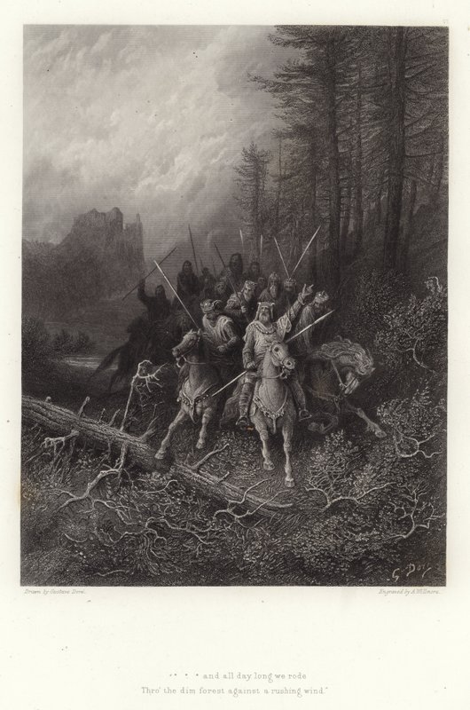 Illustrasjon for Vivien av Alfred Tennyson av Gustave Dore