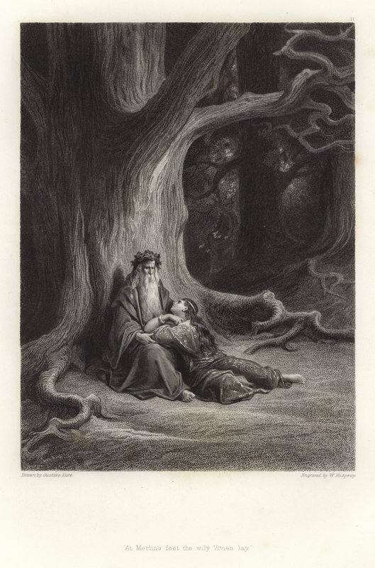 Illustrasjon for Vivien av Alfred Tennyson av Gustave Dore
