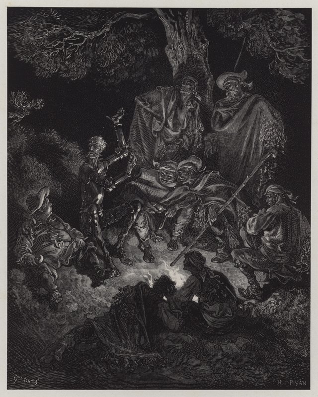 Illustrasjon fra Don Quixote de la Mancha av Gustave Dore