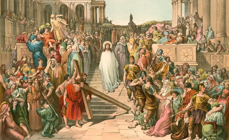 Jesus på vei til Golgata av Gustave Dore