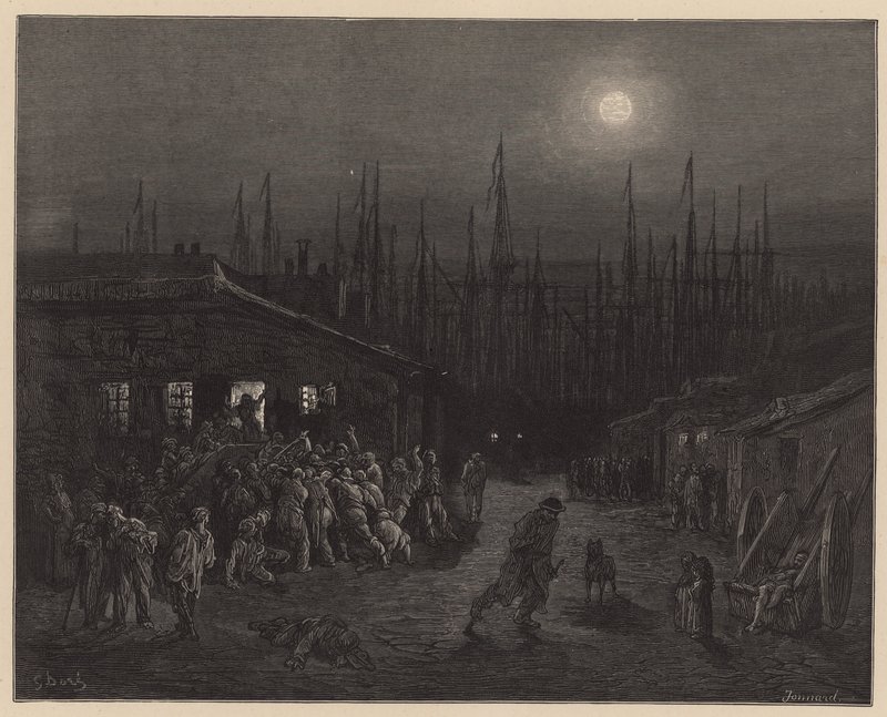 London Docklands av Gustave Dore