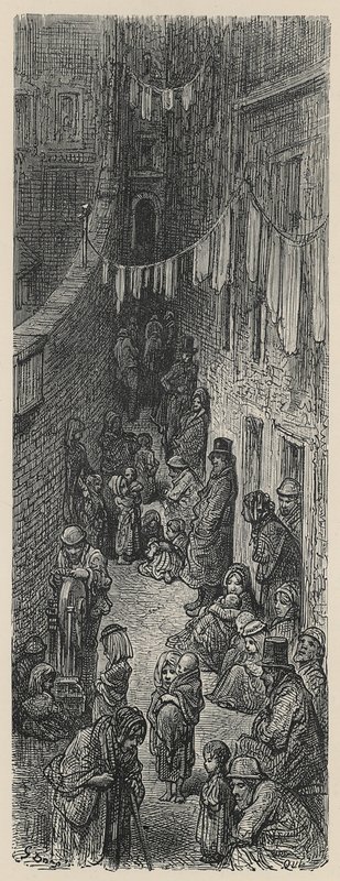Orange Court, Drury Lane av Gustave Dore