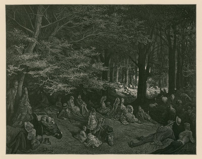 Regent's Park, London av Gustave Dore