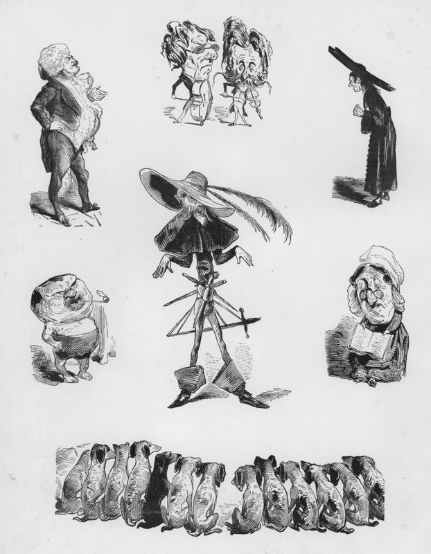 Sketcher Humorous and Grotesque av Gustave Dore (gravering) av Gustave Dore