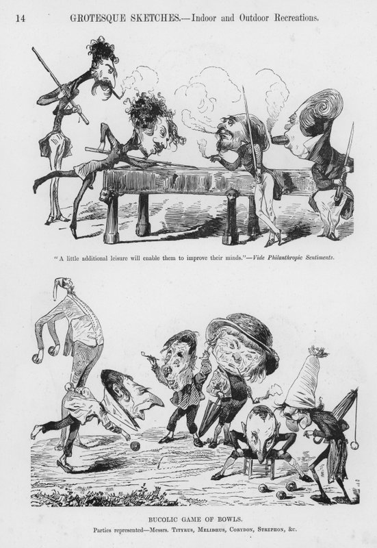 Sketcher Humorous and Grotesque av Gustave Dore (gravering) av Gustave Dore