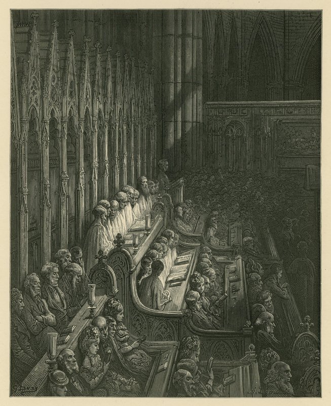 Koret til Westminster Abbey av Gustave Dore