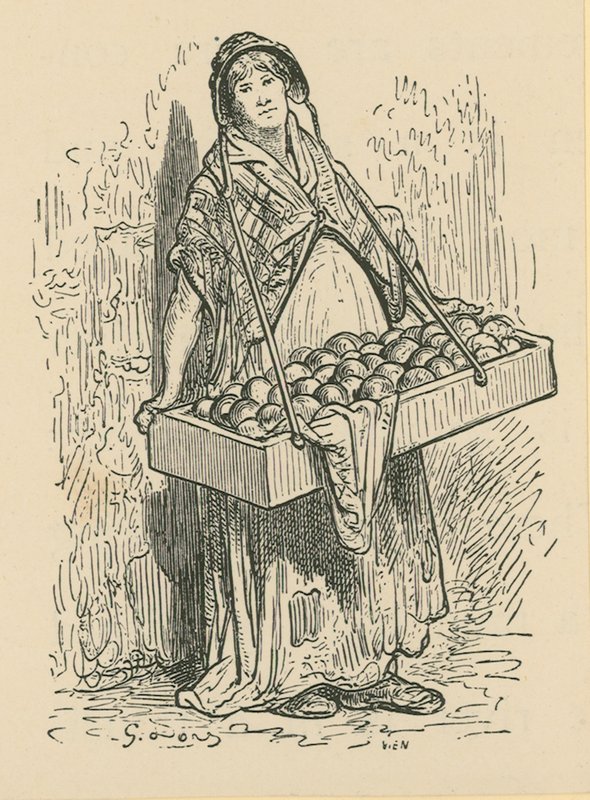 Fruktselgeren av Gustave Dore