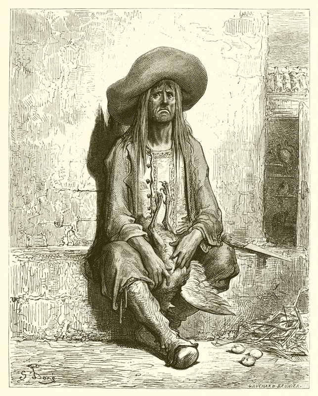 Høna med gulleggene (La Fontaine) av Gustave Dore