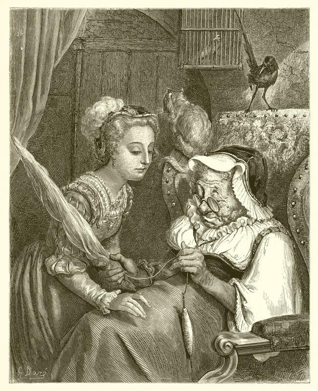 Prinsessen og Fairy Spite av Gustave Dore