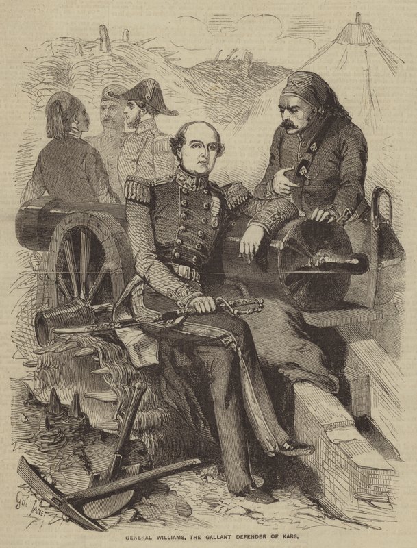 General Williams, den galante forsvareren av Kars av Gustave Janet