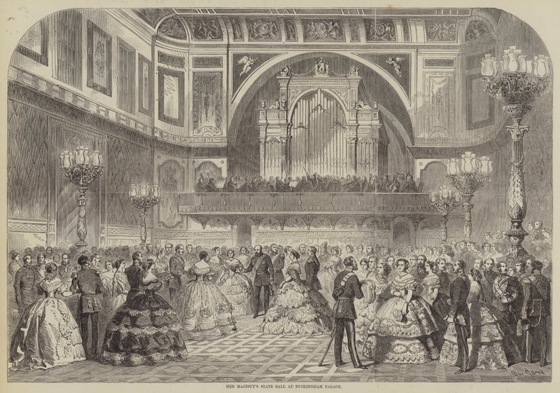 Hennes Majestets statsball i Buckingham Palace av Gustave Janet