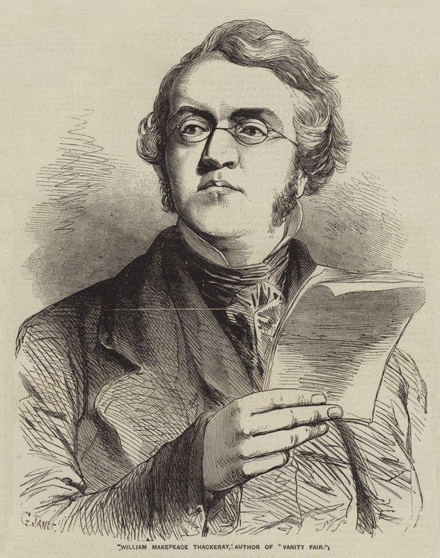 William Makepeace Thackeray, forfatter av Vanity Fair av Gustave Janet