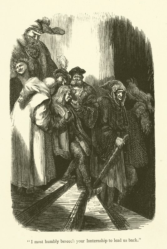 Illustrasjon for verkene til Rabelais av Gustave after Dore