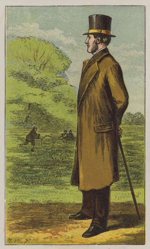 Park Keeper (farge litho) av H.W. (after) Petherick
