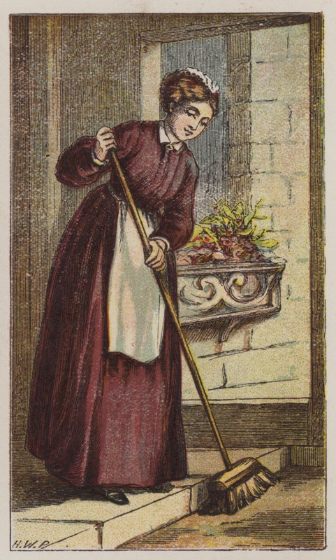 Tjener (farge litho) av H.W. (after) Petherick