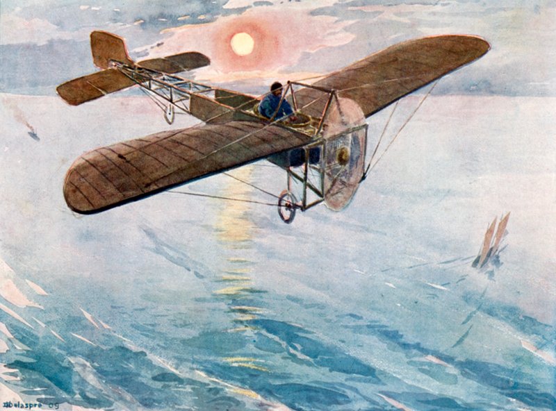 Bleriot krysser kanalen, 25. juli 1909 av H. Delaspre