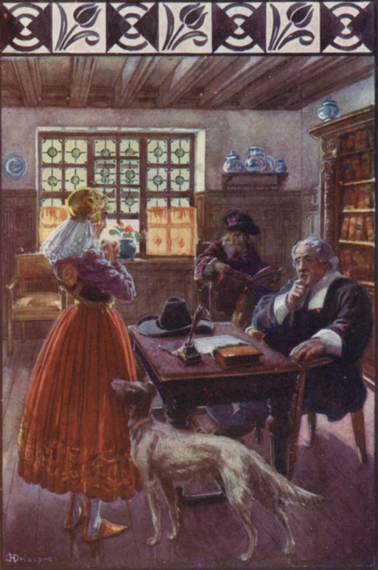"Gud, som vet at jeg har rett, vil gi bevis" (farge litho) av H. Delaspre