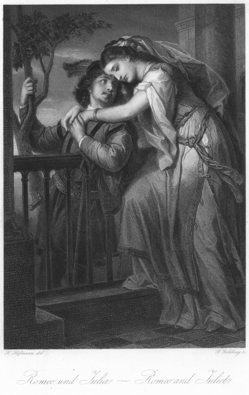 Balkongscene fra Romeo og Julie av H. Hofmann
