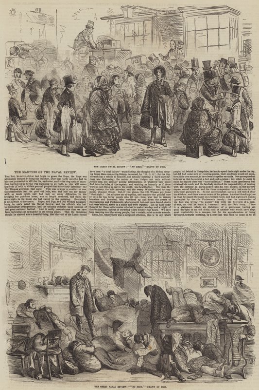 The Martyrs of the Naval Review av Hablot Knight Browne