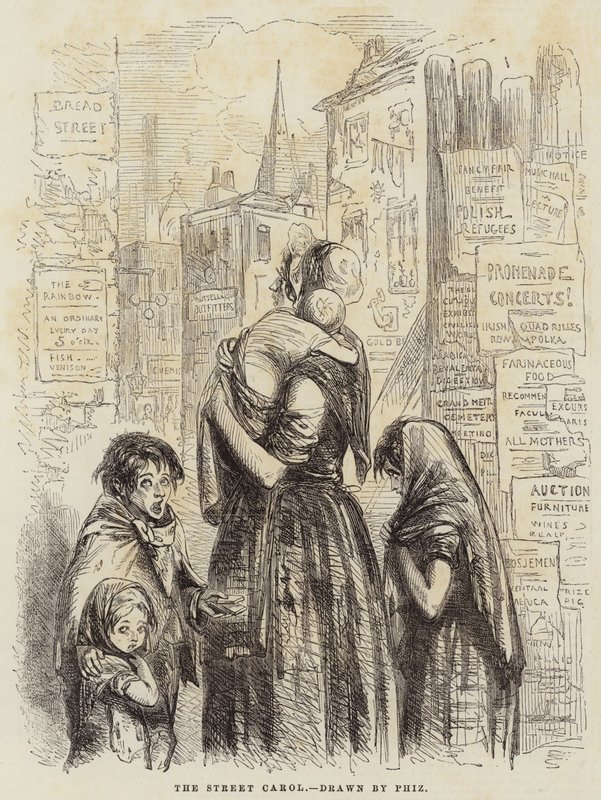 The Street Carol av Hablot Knight Browne