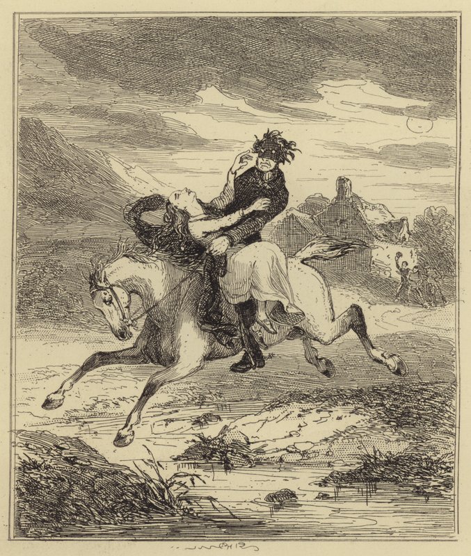 Bortføring av frøken Gould av Hablot Knight Browne