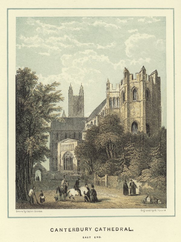 Canterbury Cathedral, østenden av Hablot Knight Browne