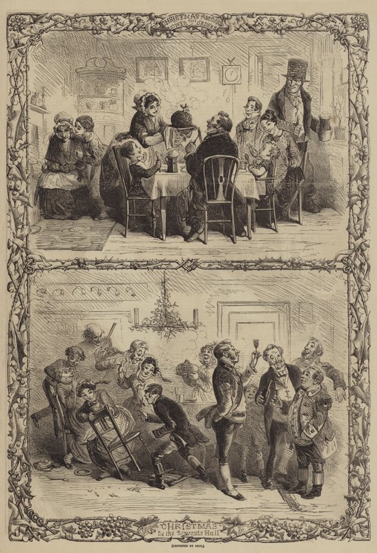 Jul blant de lavere ordener av Hablot Knight Browne
