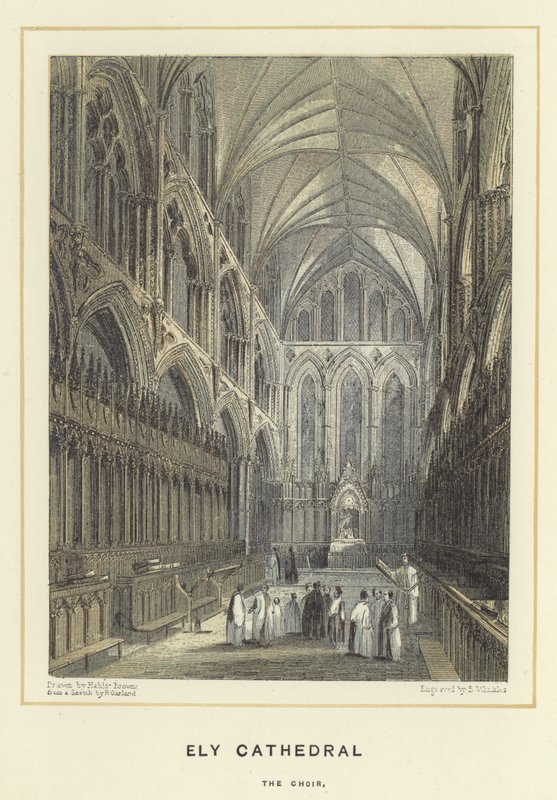 Ely Cathedral, koret av Hablot Knight Browne