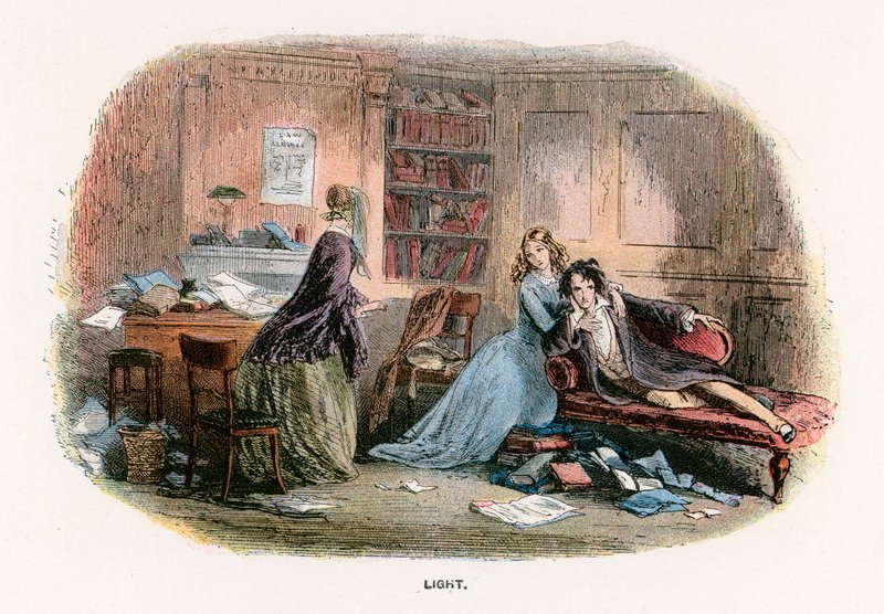 Illustrasjon for Bleak House av Hablot Knight Browne