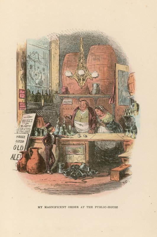 Illustrasjon for David Copperfield av Hablot Knight Browne